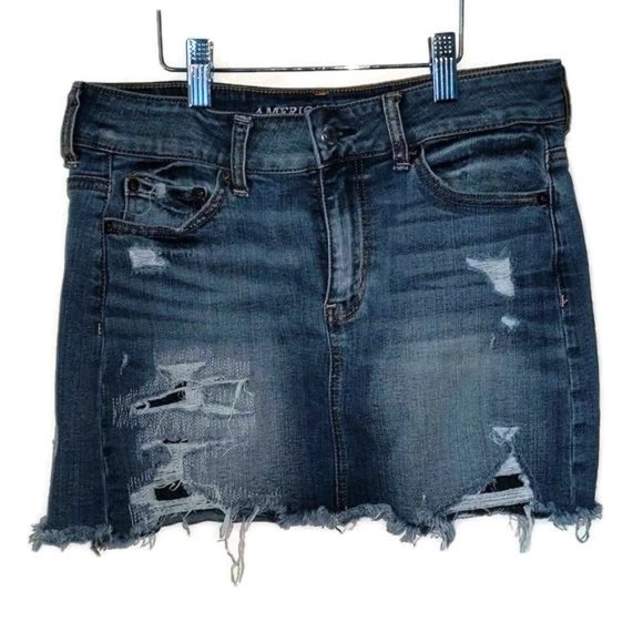 American Eagle Outfitters Women's Size US 4 Distressed Skirt - Picture 8 of 8